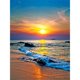 thumbnail image 1 of Diamante pintura taladro puesta de sol por mar Kits cuadrado completo hogar pared arte Decoración Hugtrwg Para estrenar, 1 of 9