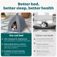 thumbnail image 6 of Furhaven Small Cat Bed Polar Fleece Foldable Pet Tent, Washable - Heather Gray, Small Pet Tent Small Pet Tent - Fleece (Heather Gray), 6 of 8