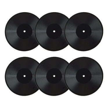 6 Pcs Mini Record Model Vinyl Records House Supply Dollhouse Children Miniature Toy Decor Kids Toys