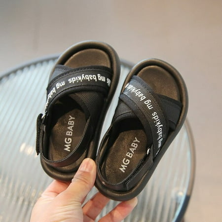 

DancePeanut Children Summer Breathable Strap Beach Shoes for Girls Fashion Sandals Kids Flip Flops Boys Non-Slip Sandals Size 21-30