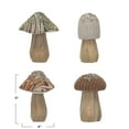 thumbnail image 4 of Creative Co-op Fabric Topped Foam Mushrooms with Wood Base Set, 4 of 4