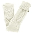 thumbnail image 2 of Dyfzdhu Knitted Stockings For Women Autumn Winter Solid Color Knee High Knit Long Tube Socks, 2 of 7