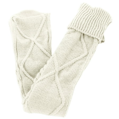

ZMHEGW Socks for Women Autumn Winter Solid Color Over The Knee Knit Socks