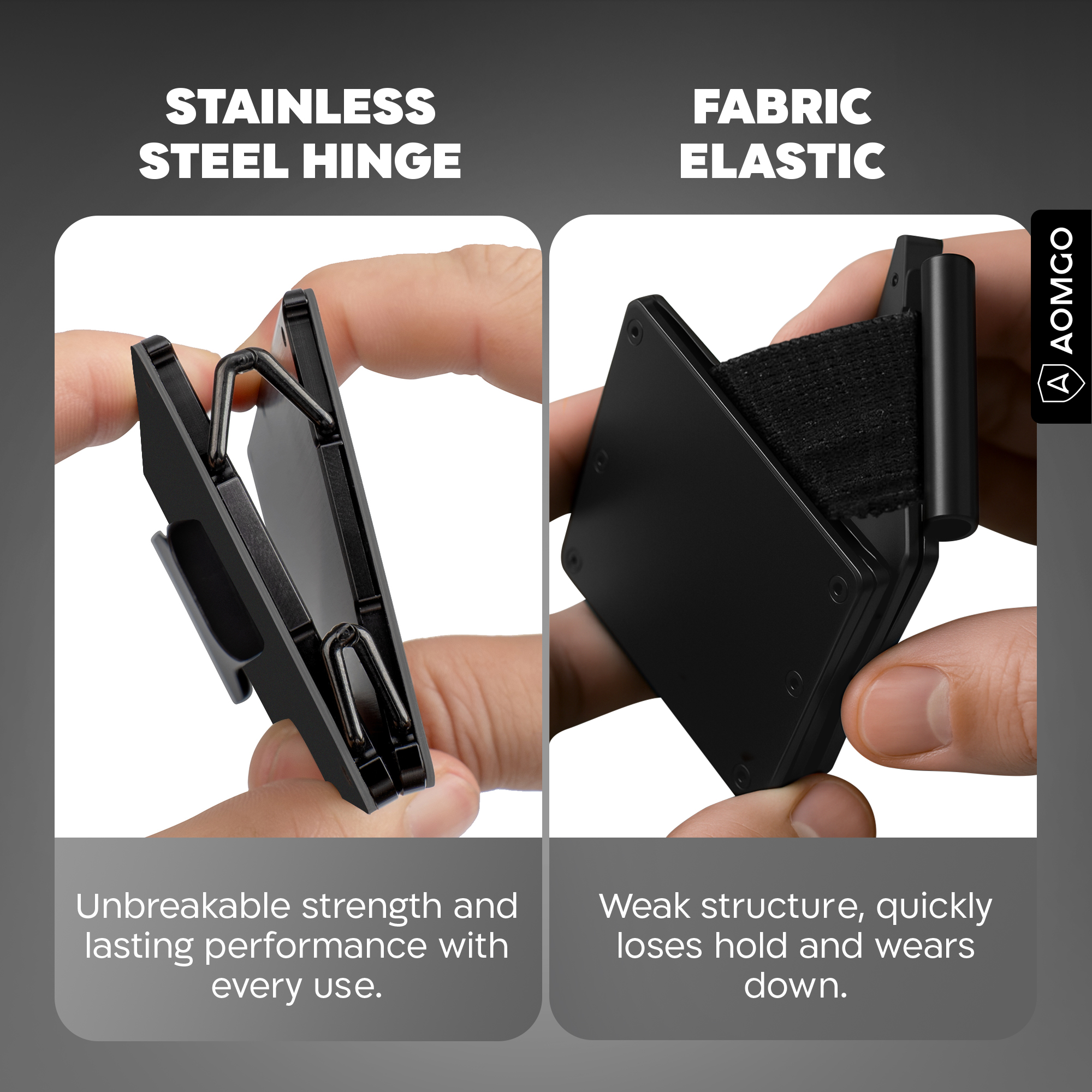Aomgo Slim Wallet for Men with RFID Blocking photo 2