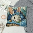 thumbnail image 2 of Creowell  Easter Pillow Covers Easter Decorations for Farmhouse Spring Home Decor Easter Decorative Throw Pillows Buffalo Plaid Gnome Rabbit Bunny Eggs Throw Pillow Cover，Multi-Size, 2 of 5