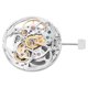 thumbnail image 3 of Kit de movimiento de reloj blanco 2824, herramienta de reparación de pieza de reloj de movimiento de reloj mecánico hueco, 3 of 10