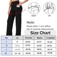 thumbnail image 6 of Wide Leg Pants Woman Yoga Pants with Pockets High Waist Straight Leg Leggings for Women Loose Stretch Dress Work Sweatpants Casual Lounge Workout Gym, 6 of 6