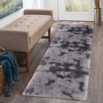 thumbnail image 1 of Alfombra Runner CAROMIO, 61 x 244 cm, felpa, color gris oscuro, 1 of 7