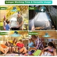 thumbnail image 6 of Tent Ceiling Fan, Portable Tent Fan with Lights and Remote Control, Mobile Power Supply, USB Battery Powered Camping Fan with Hookup for Canopy Tent, RV, 6 of 7