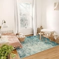 thumbnail image 4 of Moynesa 8'x10' Modern Abstract Area Rugs for Living Room, Washable Accent Rugs for Bedroom Stain Resistant Non Slip, Large Soft Indoor Carpet for Dining Room Table Home Office Decor, Light Blue, 4 of 6