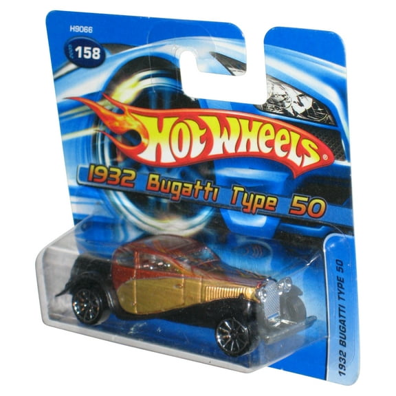 Hot Wheels 1932 Bugatti Type 50 (2005) Mattel Copper Toy Car #158 - (Short Card)
