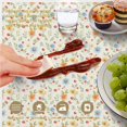 thumbnail image 5 of Pioneer Flower Floral Print Pattern Round Tablecloth 70"x70", Wrinkle Resistant Wipeable Table Cover for Kitchen Dining Room Picnic Patio and Party, 5 of 5