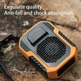 thumbnail image 3 of 6000mAh Portable Waist Clip Fan Belt Fan Body Fan, 6000RPM Strong Airflow, 3 Speeds, Rechargeable belt clip fan with USB port for Outdoor Works, Farm, Hiking, Camping (Green), 3 of 8