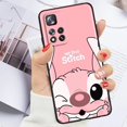 thumbnail image 3 of Anime Stitch Cute Disney For Xiaomi Redmi Note 12 12S Turbo 11 11T 11S 10 10S 9 8 8T 7 Pro Plus 5G Black Phone Case Cover, 3 of 5