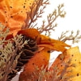 thumbnail image 6 of 10 Inch Fall Maple Leaf Candle Ring Wreath with Pumpkin Sunflower Berries, Wire Frame Thanksgiving Halloween Pillar Candle Holder Ring for Farmhouse Table Mantel Kitchen Cabinet Centerpiece Decor, 6 of 8