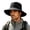 Black, variant on Wide Brim Sun Hat for Men Women, Quick Dry Fishing Bucket Hat with Chin Strap, Breathable Outdoor Boonie Hat for Hiking Camping Beach Gardening Travel Khaki Free Size(Free Size)