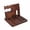 9.84 x 7.68 x 7.87 in, variant on 9.84 x 7.09 x 8.86 in Solid Wood Desktop Organizer with Vertical Compartments and Hooks