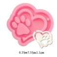 thumbnail image 1 of Etiqueta de perro en forma de hueso llavero colgante molde DIY etiqueta de perro molde de resina cristal epoxi molde de silicona fabricación de joyas molde de fundición, 1 of 5
