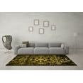 thumbnail image 3 of Ahgly Company Machine Washable Indoor Rectangle Oriental Yellow Industrial Area Rugs, 8' x 10', 3 of 4