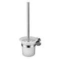 thumbnail image 2 of Soporte para escobilla de inodoro para baño, vidrio montado en la pared/acero inoxidable, herramientas de limpieza resistentes a la oxidación, soporte para escobilla de baño Ormromra 2035092-1, 2 of 8