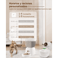 thumbnail image 3 of Bebederos Gatos Comederos Perros Fuentes De Gran Capacidad blanco, 3 of 5