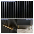 thumbnail image 5 of GlasFlength Buffet Cabinet with Storage, Multi-Purpose Storage Cabinet with 6 Drawers, Sideboard In Living Room, Entrance, Hallway Buffet Cabinet, 110*35*76 Inches,Black, 5 of 5