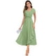 thumbnail image 1 of Vestido de chifón verde salvia CDSSL para la madre de la novia, talla 6, 1 of 5