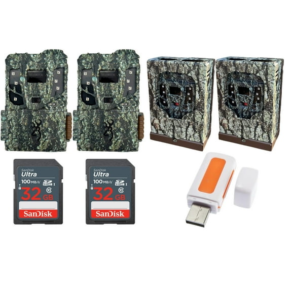 Browning Defender Pro Scout Max Extreme HD Cellular Trail Camera with Security Box Bundle (2-Pack)