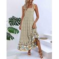 thumbnail image 2 of Vestido de verano Zeagoo Floral Maxi con bolsillos para mujer, color rosa S, 2 of 5