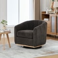 thumbnail image 2 of Charcoal Chenille Swivel Accent Chair - 32" Modern Barrel Chair for Living Room, Bedroom, Office. 360° Rotation, Tufted Design, Comfortable & Stylish., 2 of 7