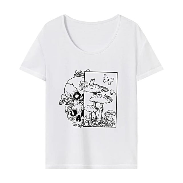 Camiseta de mujer, camiseta, camisa sencilla de cuello redondo para deportes, vacaciones, vacaciones XL