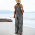 thumbnail image 4 of Antinious Women Print Adjustable Strap Loose Jumpsuit Summer with Pocket and Casual Style, 4 of 5