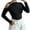 Black, variant on Women Turtleneck Cut Out Cold Shoulder Tee Tops Long Sleeve Slim Fit Casual Basic T Shirt Going Out Fall Outfits 2025 Black M