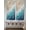 Blue Beige, variant on Abstract Blue Bathroom Window Curtain, Gradient Vintage Ombre Mottled Oil Painting Light Filtering Coffee Kitchen Curtains, Bedroom Living Room Curtains 2 Panel 84"x63"