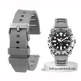 thumbnail image 3 of Correa de caucho fluorado para Seiko IWC Rolex Waffle Strap Bracelets Fashion Universal Mens Diver Silicone Sports Watch Band 20 22mm, 3 of 5