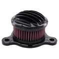 thumbnail image 2 of Newyall Sistema de filtración de admisión de filtro de aire para accesorios de motocicleta Harley 883 Xl 1200 1988-20171 piezas-negro, 2 of 2