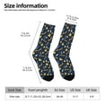 thumbnail image 2 of KLL Scarf Ski Shoes sock Print Cool Socks Men's Women's Crew Socks Funny Crazy Novelty Stockings, 2 of 6