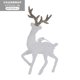 thumbnail image 1 of Navidad flocado plástico reno intermitente Navidad Reno adornos de alce de madera decoraciones navideñas, 1 of 4
