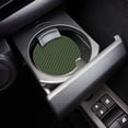 thumbnail image 3 of RYLABLUE Geometric Pattern Green Set of 2 Car Coaster for Drinks, Absorbent Ceramic Stone Coasters Cup Mat with Cork Base for Home Kitchen Room Coffee Table Bar Decor, 3 of 5