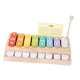 thumbnail image 4 of Xilófono de piano 2 en 1 para bebés, juguete sensorial, juguete educativo, teclado de 8 teclas multicolores, piano para niñas, niños y bebés., 4 of 9