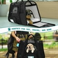 thumbnail image 7 of PetAmi Airline Approved Pet Carrier for Cat, Soft Sided Dog Carrier for Small Dogs, Cat Travel Supplies Accessories for Indoor Cats, Ventilated Pet Carrying Bag Medium Large Kitten Puppy, Small Black, 7 of 7