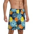 thumbnail image 2 of Xecao Sunflowers Print Men's Sleepwear Shorts Pajama Bottom Lounge Short nightwear with Convenient Pockets for Relaxed Home Wear-X-Large, 2 of 6