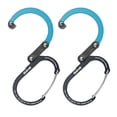 thumbnail image 1 of Mosquetón GEAR AID HEROCLIP Small, paquete de 2 unidades, azul y negro, 1 of 9