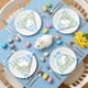 thumbnail image 4 of Set de suministros para fiesta de Pascua | Platos, vasos y servilletas de papel con temática de conejito y huevo | 10 platos, 10 vasos, 20 servilletas | Vajilla desechable para niños, decoraciones y, 4 of 6