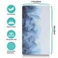 thumbnail image 5 of Dog Food Mat for Pet Dog Food Mat, Dog Mat for Food and Water, Pet Dog Cat Bowl Mat, No-Slip Absorbent Water Feeding Mat with Blue Abstract Marble,17inx30in, 5 of 7