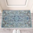 thumbnail image 2 of Bohemian Blue National Design Carpet Door Mat Welcome Door Mat for Front Door, Home Entrance, Yard, Floor, Patio, Non Slip Spring Summer Welcome Mat Indoor Outdoor Doormat 30"*17", 2 of 6