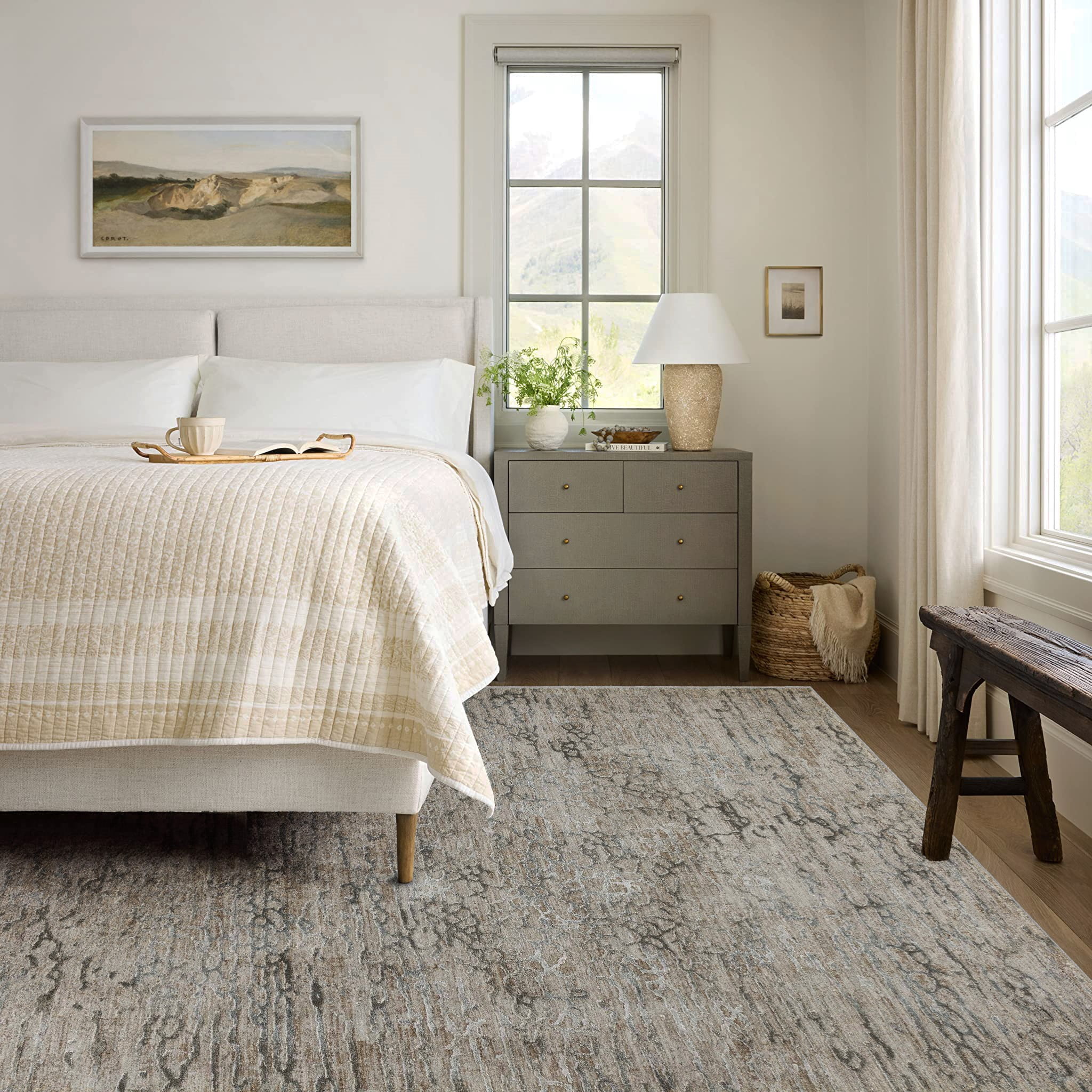 Rug Branch Melo Collection Modern Abstract Scandinavian Indoor Area