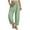 Green, variant on Wide Leg Pants Womens Waffle Knit Casual Drawstring Elastic Waisted Palazzo Harem Pants with Pockets Womens Clothes Baggy Lightweight Beach Work Trousers