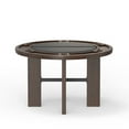 thumbnail image 6 of Georgio Dining and Poker Table in Walnut Wood Finish with Black Faux Leather, 6 of 18