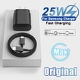 thumbnail image 2 of Cargador Original de 25W para Samsung Galaxy S23, S22, S21, S20, S10, 5G, Cable USB PD tipo C para A52, A72, F52, 2 of 4